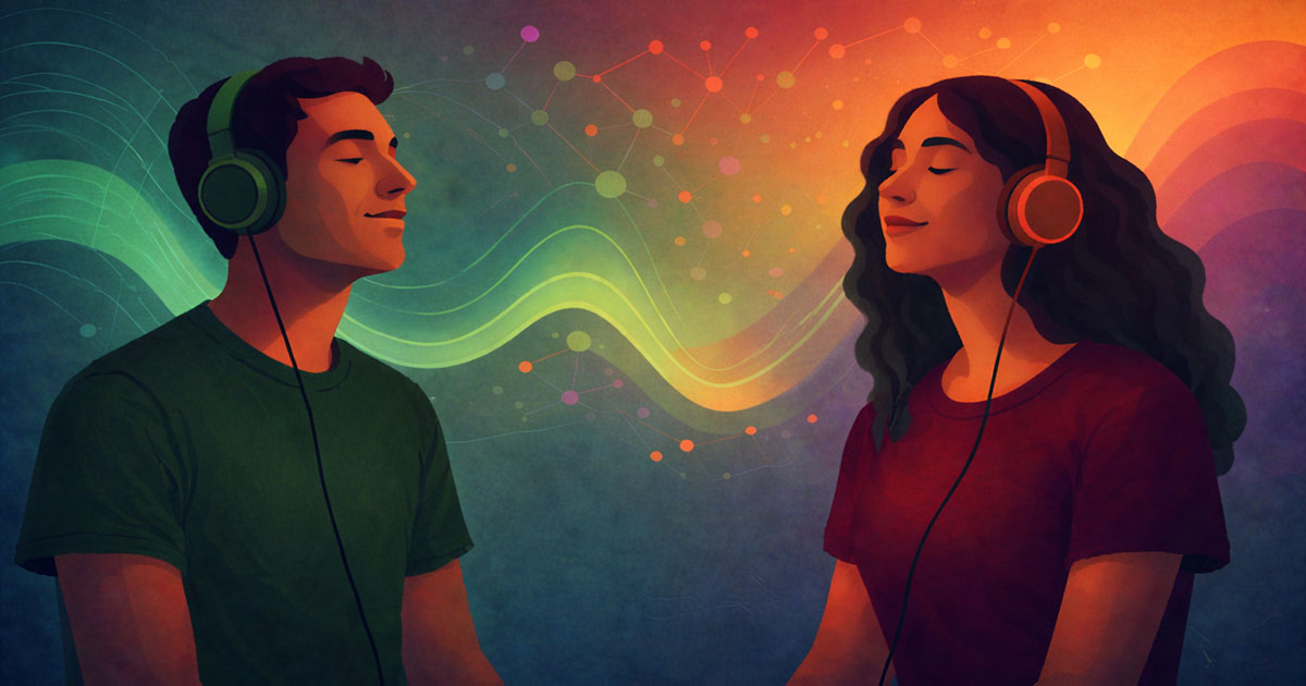 When Data Feels the Music — machine learning clustering concept
